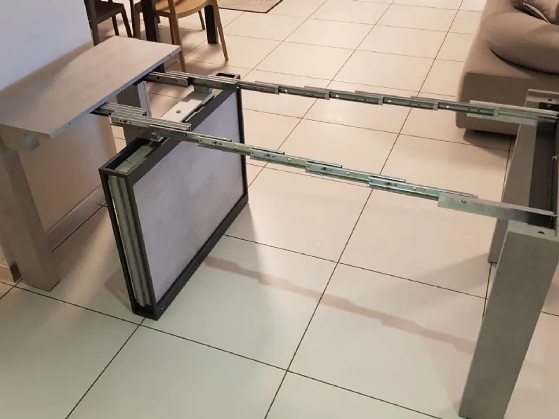 Tavolo Micro beton Ozzio in legno Allungabile