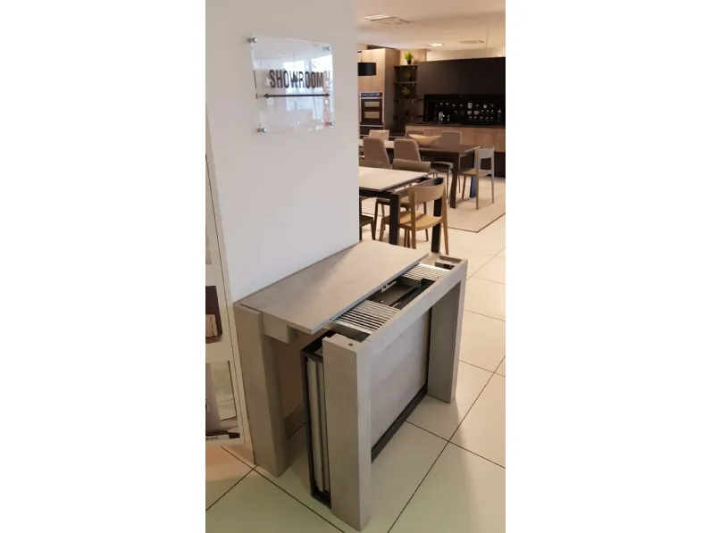 Tavolo Micro beton Ozzio in legno Allungabile