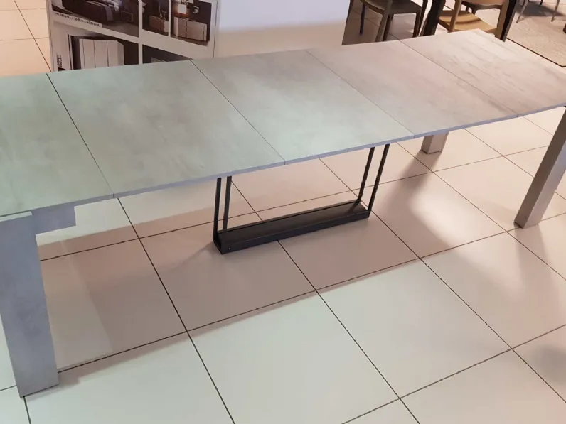 Tavolo Micro beton Ozzio in legno Allungabile
