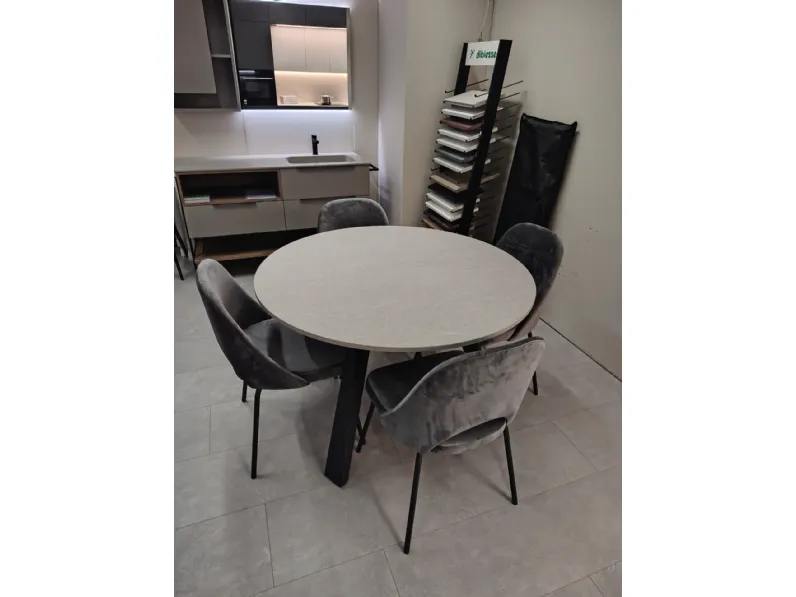 Tavolo rotondo in laminato Convivio di Easyline in Offerta Outlet