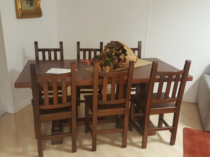 Sala da pranzo classica 6 sedie legno