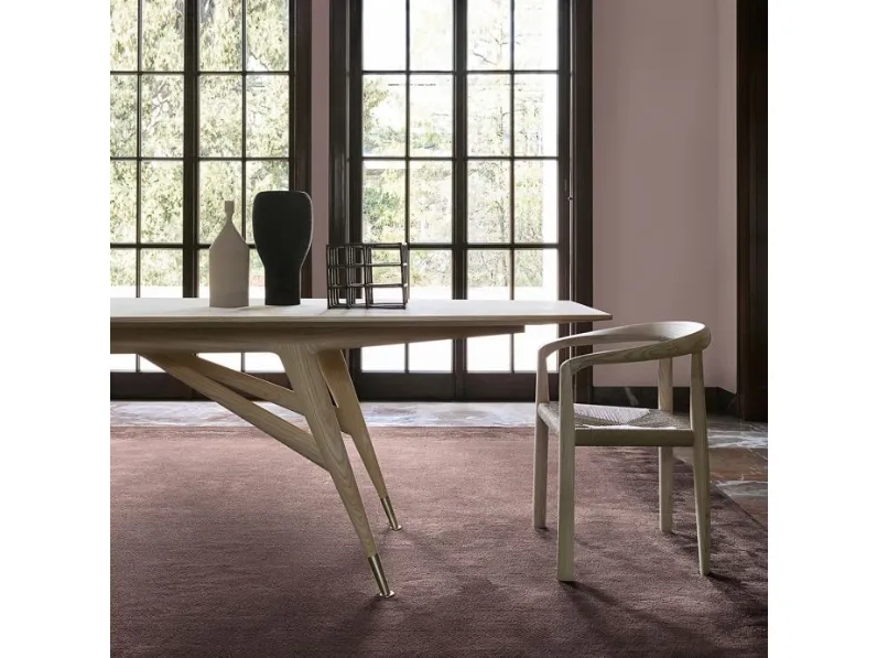 Tavolo rettangolare in legno D.859.1 di Molteni & c in Offerta Outlet 