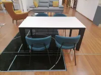 Tavolo Delta Calligaris in vetro rettangolare, allungabile fino a 2,80 m. Perfetto per ogni occasione.