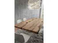 Tavolo in legno rettangolare Denis La primavera in offerta outlet