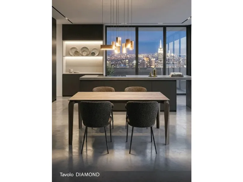 Tavolo Diamond Zamagna in OFFERTA OUTLET -30%