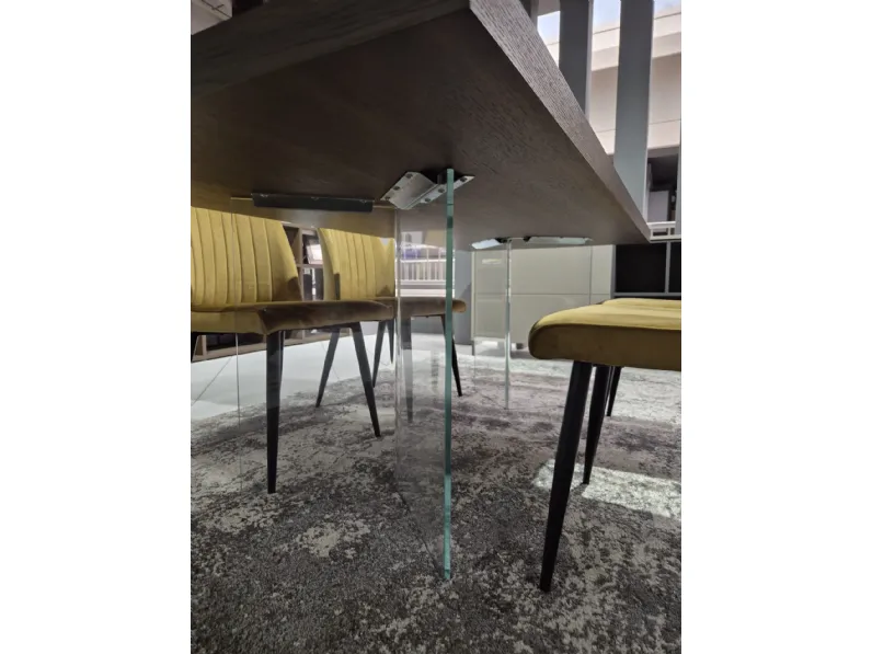 Tavolo rettangolare in legno Doge di Napol in Offerta Outlet