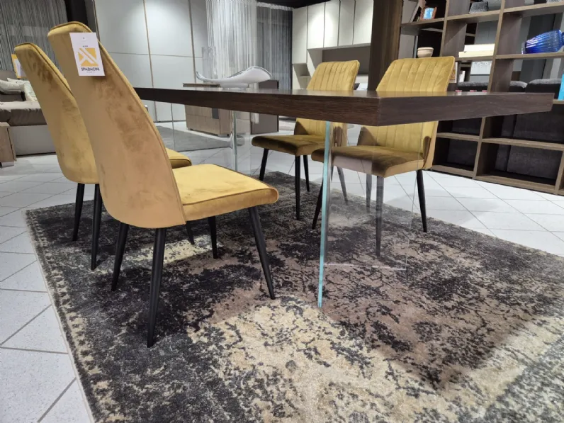 Tavolo rettangolare in legno Doge di Napol in Offerta Outlet