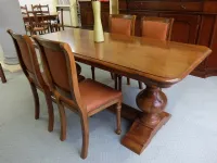 Tavolo E 4 sedie gobbi Artigianale in legno Fisso