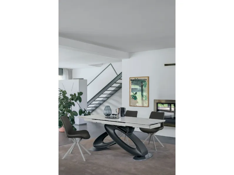 Tavolo Eclipse Target point in ceramica Rettangolare allungabile 