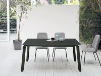Tavolo rettangolare in ceramica Efesto 130 * di Target point in Offerta Outlet 