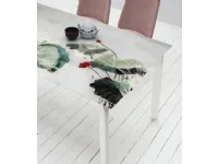Tavolo rettangolare in ceramica Efesto 130 * di Target point in Offerta Outlet 