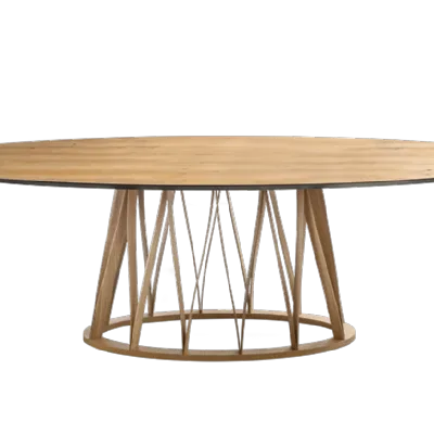 Tavolo ellittico con basamento centrale Acco Miniforms scontato