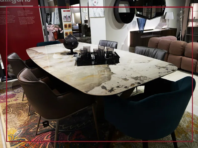 Tavolo ellittico in ceramica Skorpio keramik Cattelan italia in Offerta Outlet