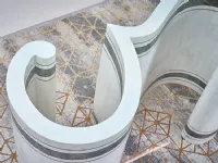 Tavolo ellittico in vetro Mosaico di Artigianale in Offerta Outlet