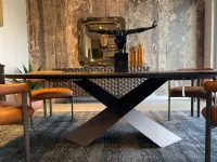 Tavolo ellittico Tyron wood y Cattelan italia scontato del 35%