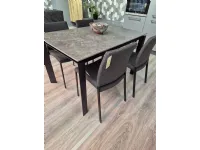 Tavolo in ceramica rettangolare Enea Artigianale in offerta outlet