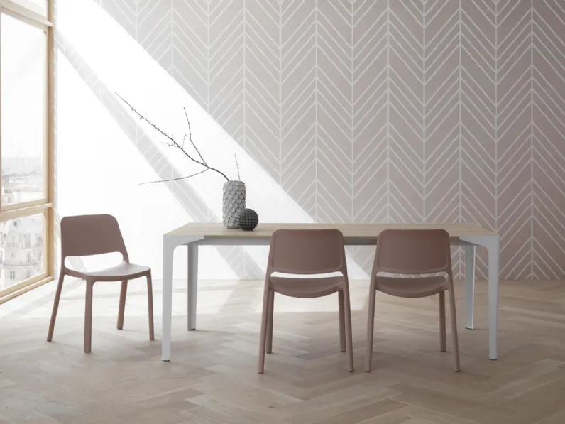 Tavolo in laminato rettangolare Ettore La primavera in offerta outlet