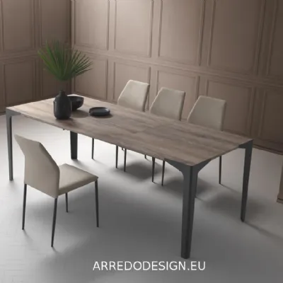 Tavolo in laminato rettangolare Ettore La primavera in offerta outlet