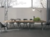 Tavolo Ettore Collezione esclusiva in legno Allungabile 