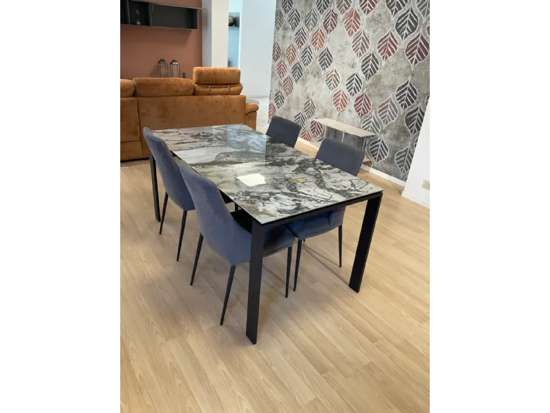Tavolo rettangolare in ceramica Evolution di Sedit in Offerta Outlet