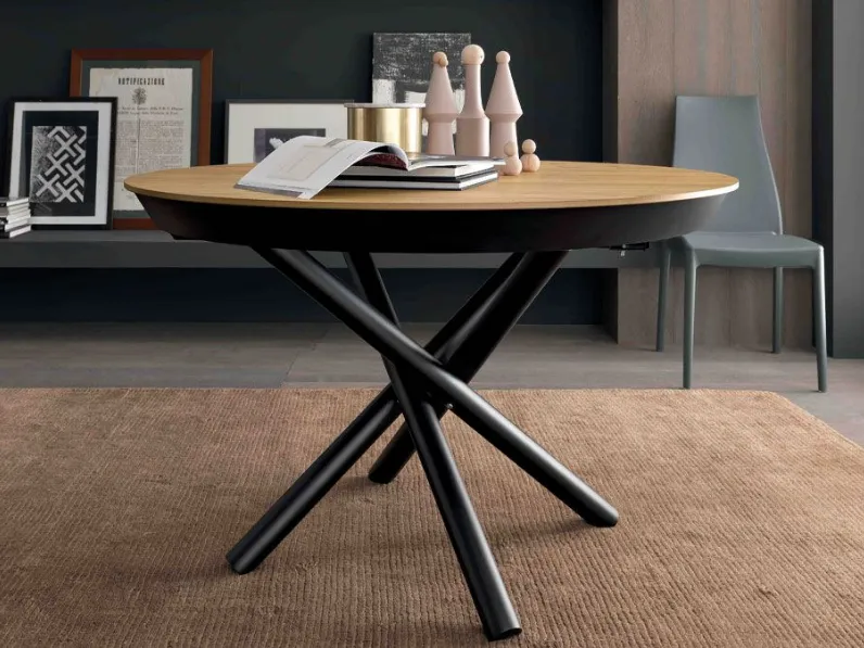 Tavolo rettangolare in laminato Fahrenheit round di Altacom in Offerta Outlet