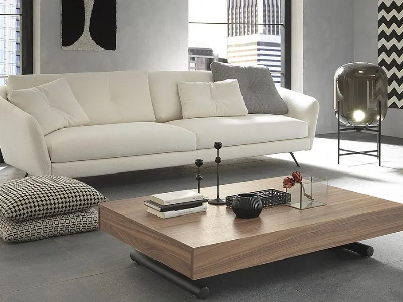 Tavolo con piano in legno sagomato di Altacom a PREZZO OUTLET 