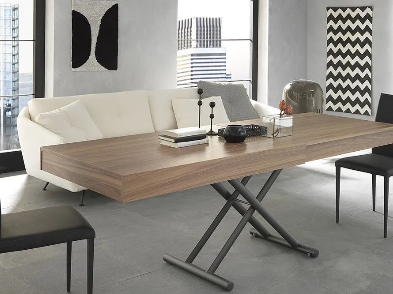 Tavolo con piano in legno sagomato di Altacom a PREZZO OUTLET 
