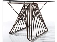 Tavolo rettangolare in metallo Filo di Maxhome in Offerta Outlet