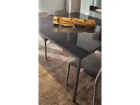 Tavolo quadrato in ceramica Filo di Novamobili in Offerta Outlet 