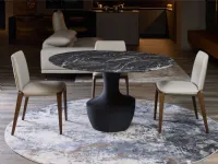 Tavolo in marmo rotondo Anfora outlet Diotti.com in offerta outlet