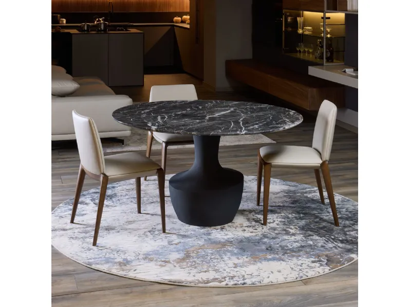 Tavolo in marmo rotondo Anfora outlet Diotti.com in offerta outlet