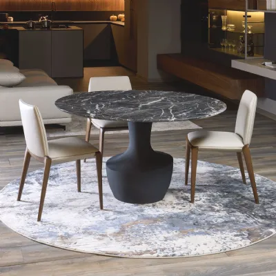 Tavolo in marmo rotondo Anfora outlet Diotti.com in offerta outlet