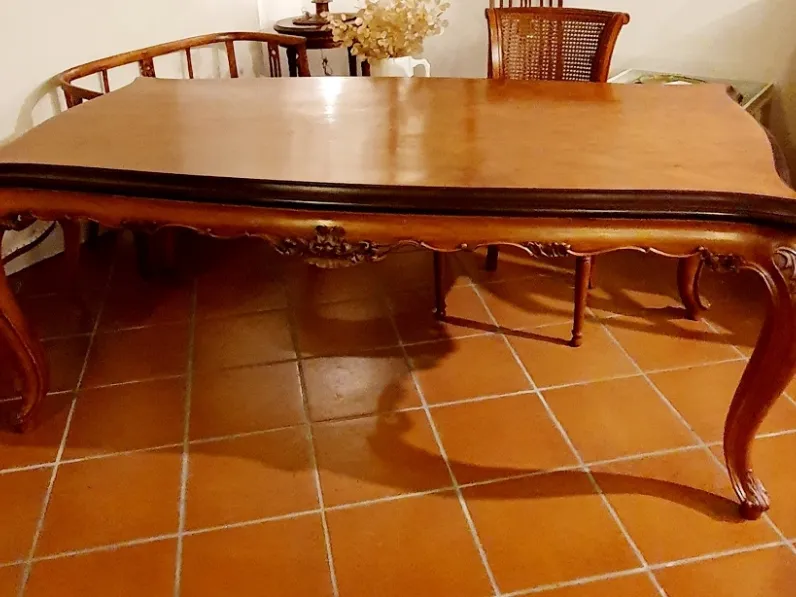 Tavolo Artigianale Chippendale rettangolare PREZZI OUTLET -78%