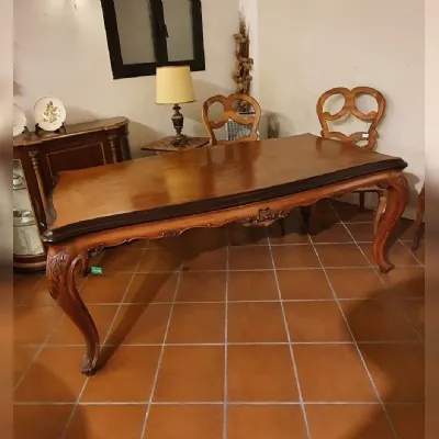 Tavolo Artigianale Chippendale rettangolare PREZZI OUTLET -78%
