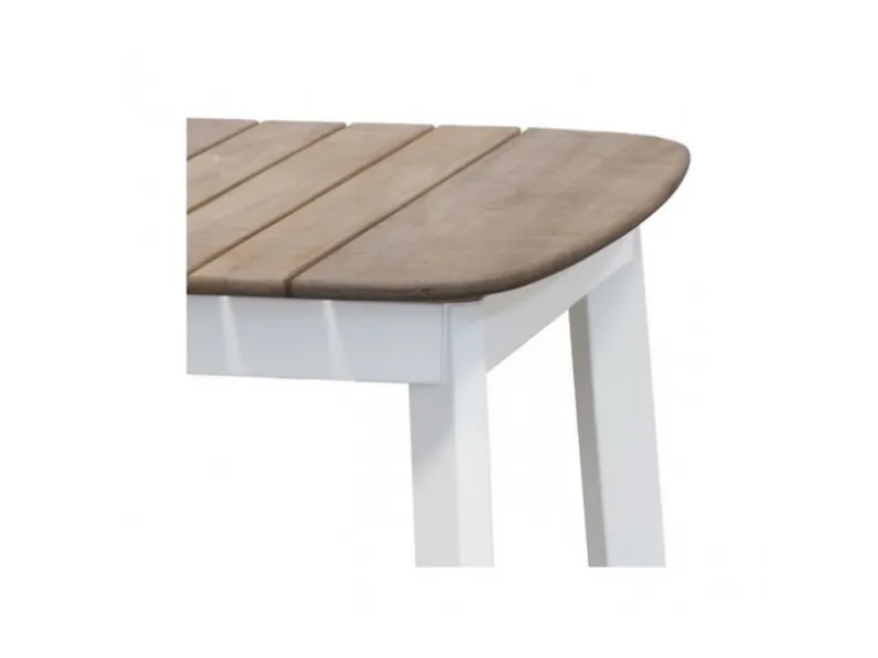 Tavolo fisso con piano in teak Shine Emu a prezzo ribassato
