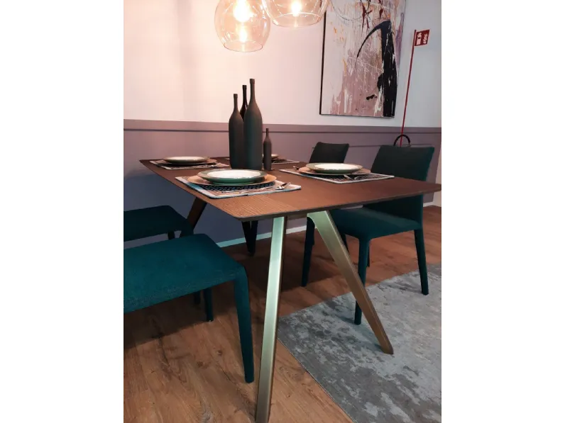 Tavolo rettangolare in legno Delta di Pianca in Offerta Outlet