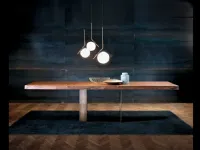 Tavolo fisso Design in ottone e legno corteccia luxury Md work a prezzo scontato