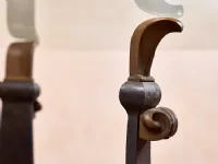 Tavolo in vetro rotondo Irene Artigianale in offerta outlet