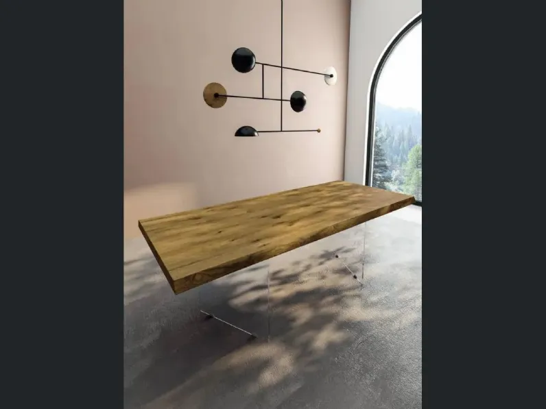 Tavolo in legno rettangolare Milos Fratelli mirandola a prezzo scontato