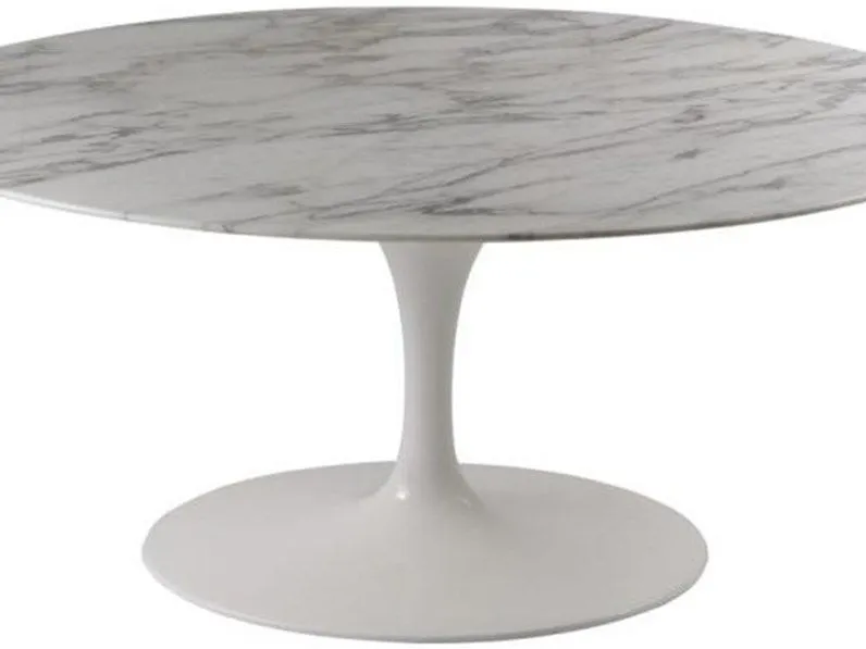 Tavolo in pietra ovale Saarinen made in italy 199x121 Artigianale in offerta outlet