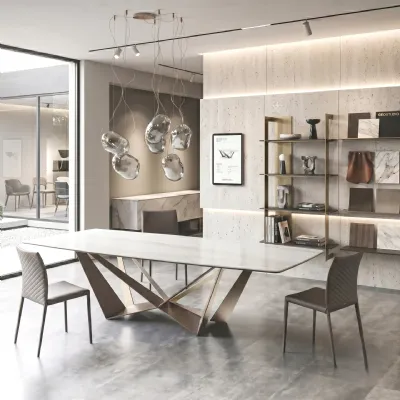Tavolo Skorpio keramik di Cattelan italia scontato del 34%