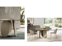 Tavolo rotondo in vetro Tavolo funghetto di Md work in Offerta Outlet