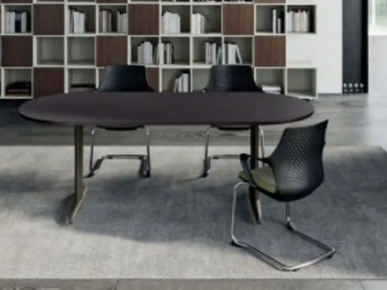 Tavolo in laminato ovale Tavolo ovale Artigianale in offerta outlet