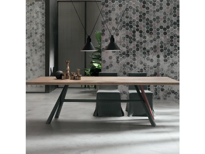 Tavolo Tudor Tomasella in legno Fisso scontato 31%
