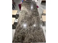 Tavolo rettangolare in ceramica Flame di Zamagna in Offerta Outlet