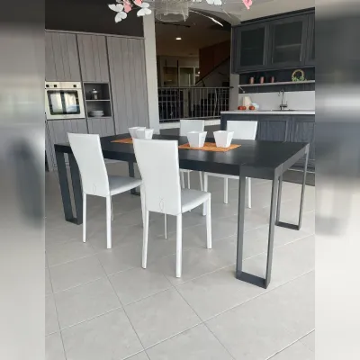Tavolo Frame Devina nais in legno e resina Fisso 