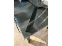 Tavolo in vetro rettangolare Frame Ditre italia in offerta outlet