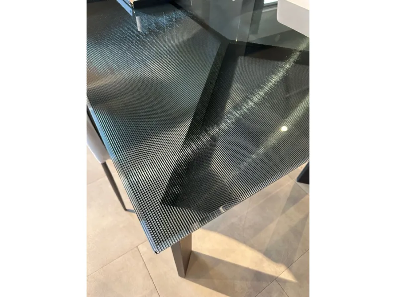 Tavolo in vetro rettangolare Frame Ditre italia in offerta outlet