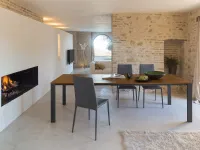 Tavolo in ceramica rettangolare Zenith t91 Friulsedie a prezzo ribassato