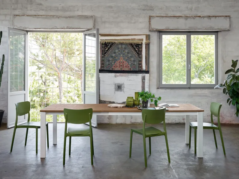 Tavolo in ceramica rettangolare Zenith t91 Friulsedie a prezzo ribassato